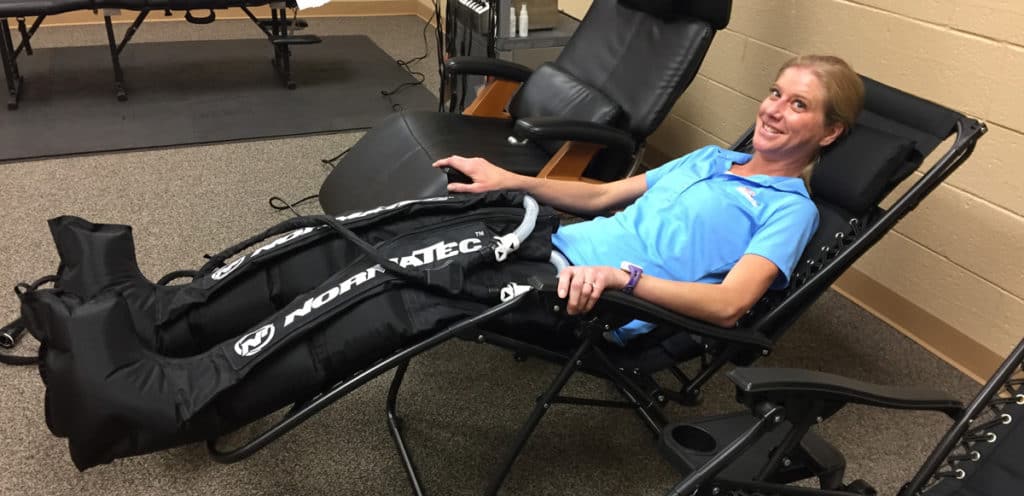 Normatec session the endurance factory chair